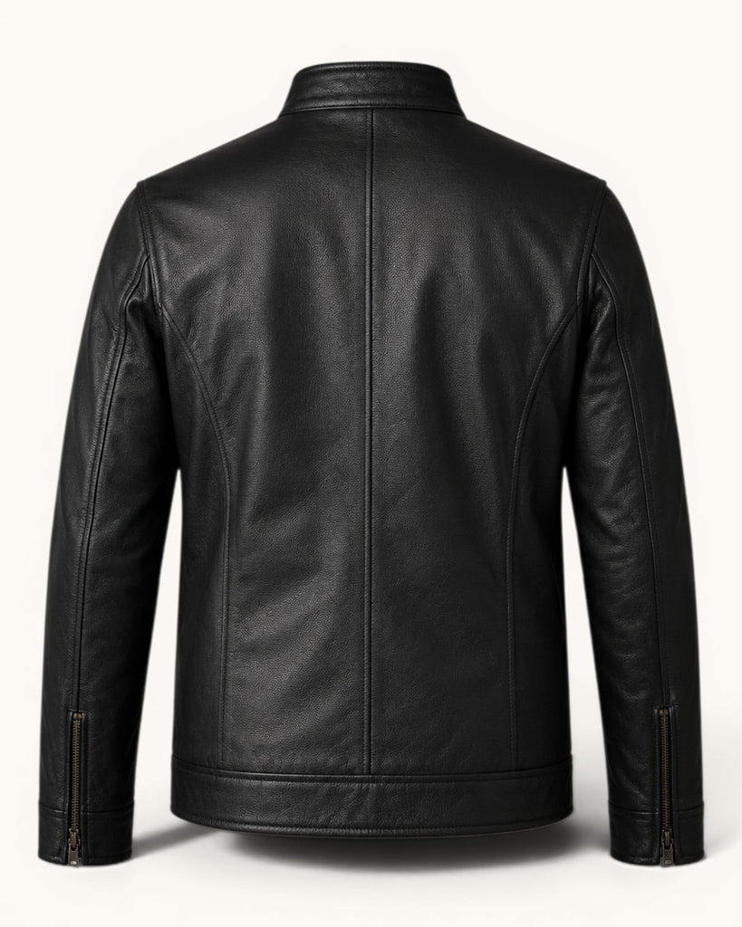 Men's Genuine Leather Jacket (J-0049)
