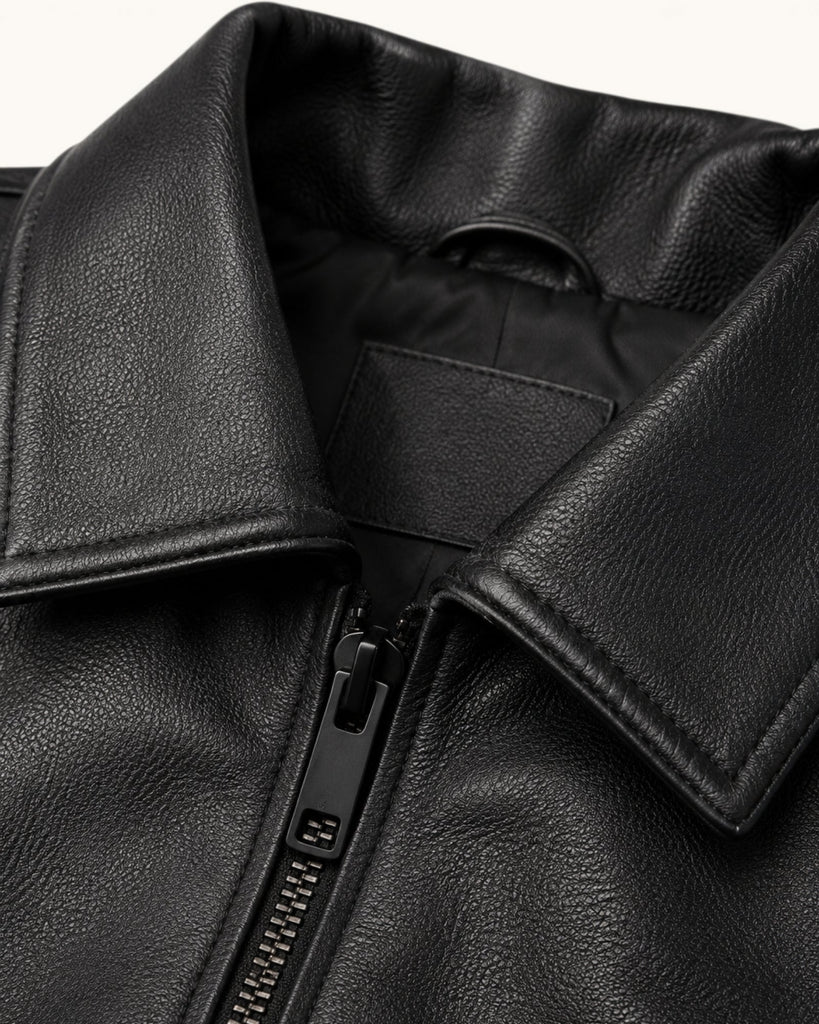 Men's Genuine Leather Jacket (J-0050)