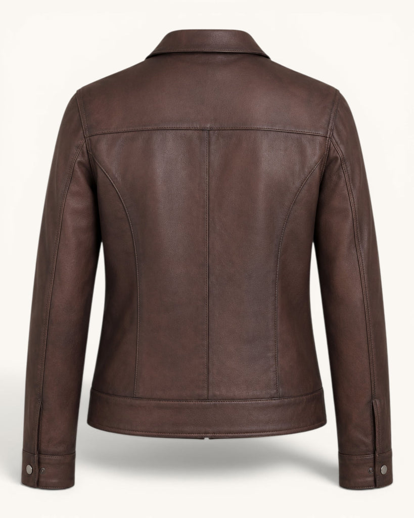 Women's Genuine Leather Jacket (JW-004)