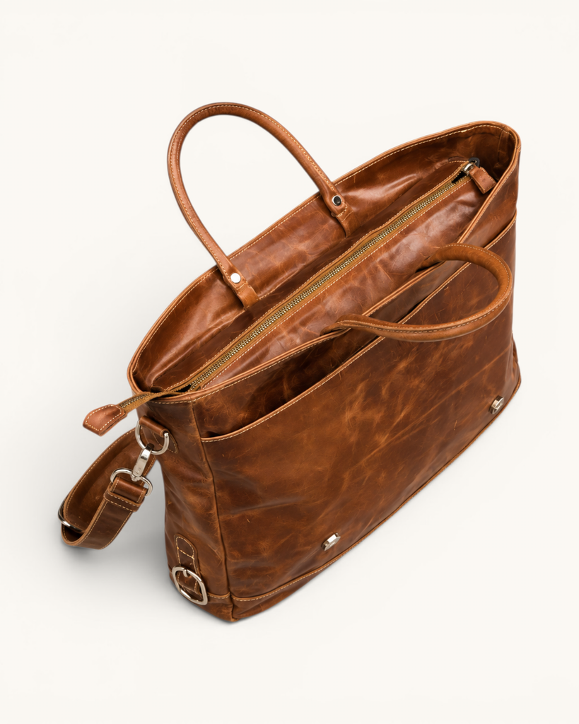 Leather Messenger Bag (B-004)