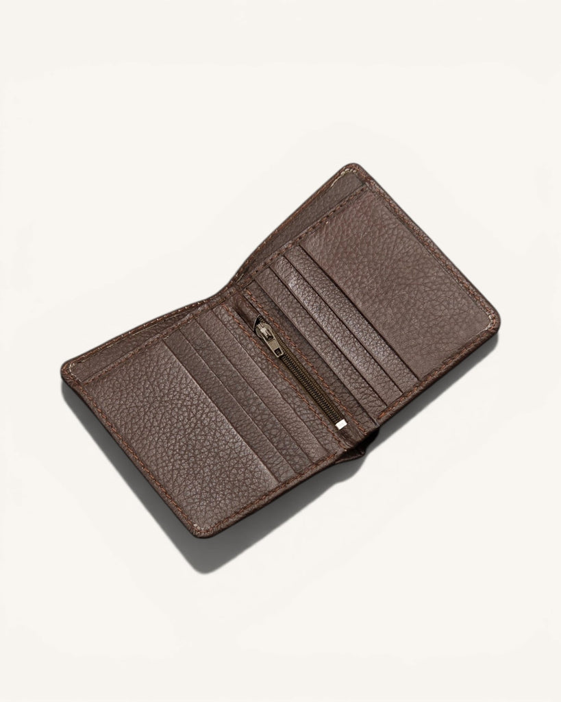 Genuine Leather Wallet (W-007 Zipper)