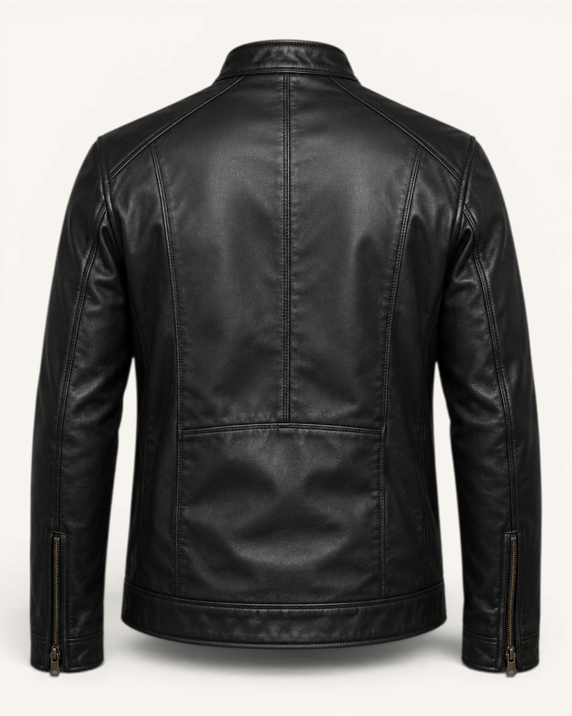 Men's Genuine Leather Jacket (J-0058)