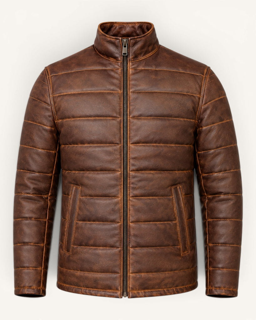 Men's Genuine Leather Jacket (J-0062)