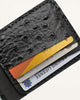 Handmade Genuine Leather Wallet (HM-004 Ostrich Black)