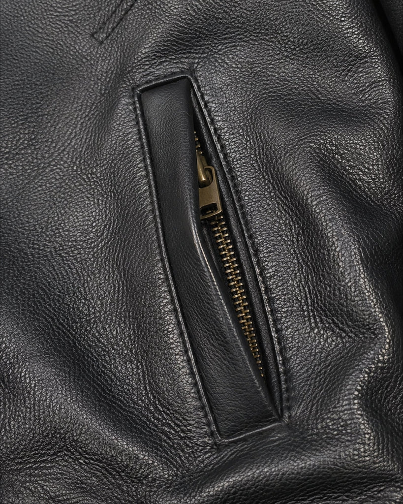 Men's Genuine Leather Jacket (J-0049)