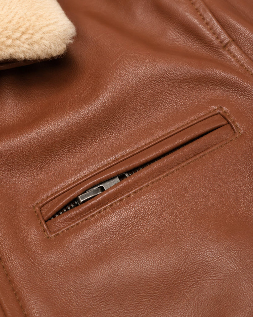 Men's Genuine Leather Jacket (J-0052)