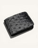 Handmade Genuine Leather Wallet (HM-004 Ostrich Black)