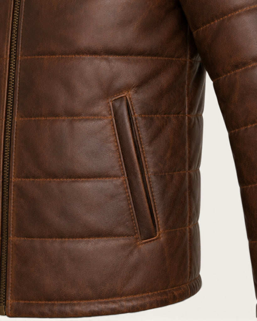 Men's Genuine Leather Jacket (J-0062)