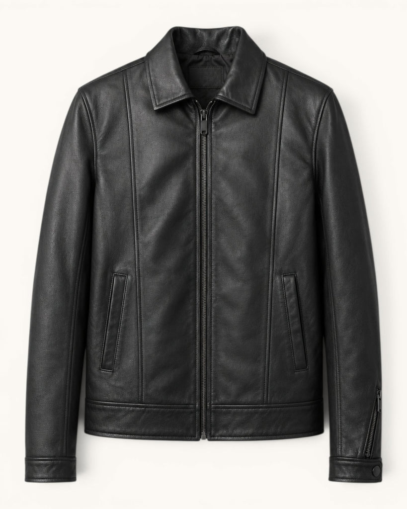 Men's Genuine Leather Jacket (J-0050)