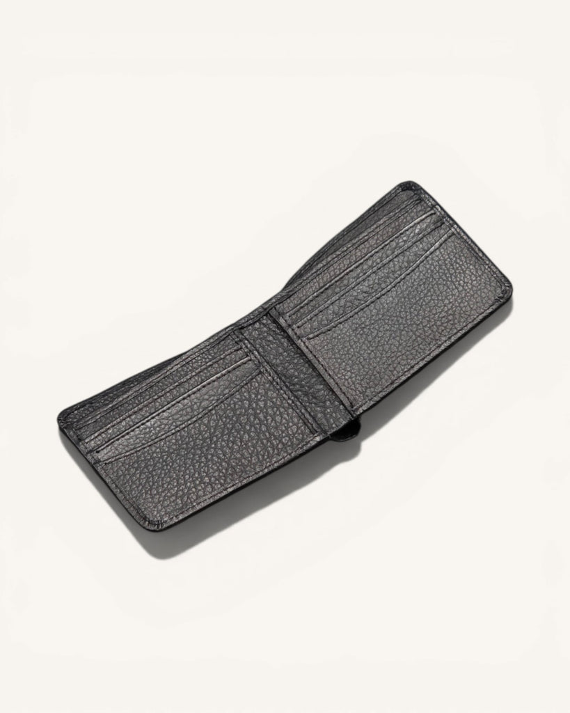 Genuine Leather Wallet (W-185 Black)