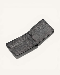 Genuine Leather Wallet (W-185 Black)