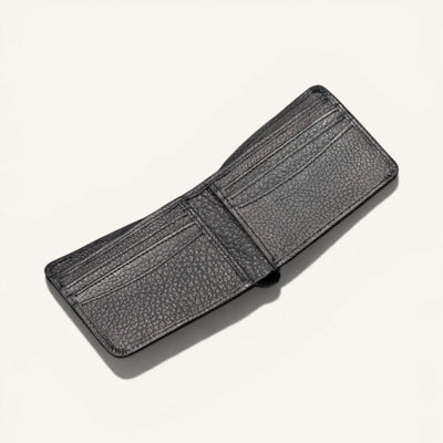 Genuine Leather Wallet (W-185 Black)