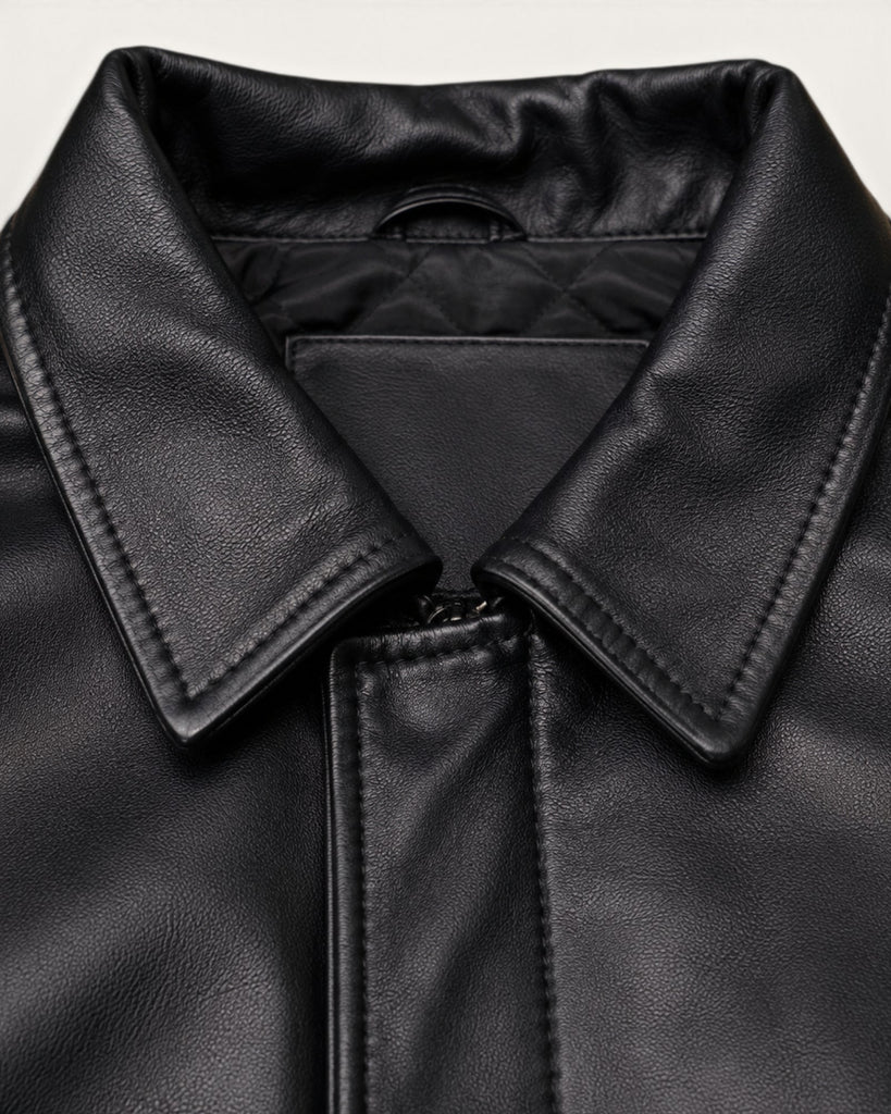 Men's Genuine Leather Jacket (J-0051)