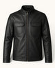 Men's Genuine Leather Jacket (J-0049)