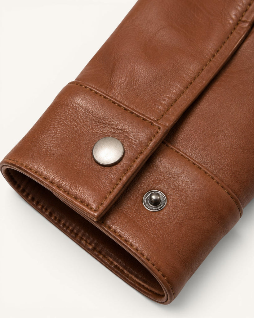 Men's Genuine Leather Jacket (J-0052)