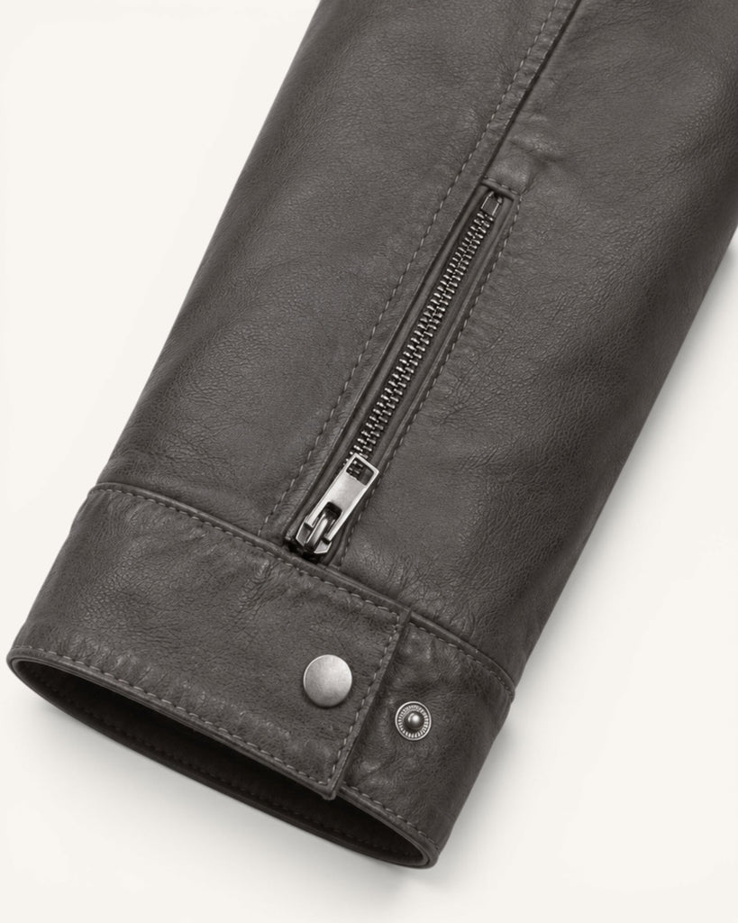 Men's Genuine Leather Jacket (J-0054)
