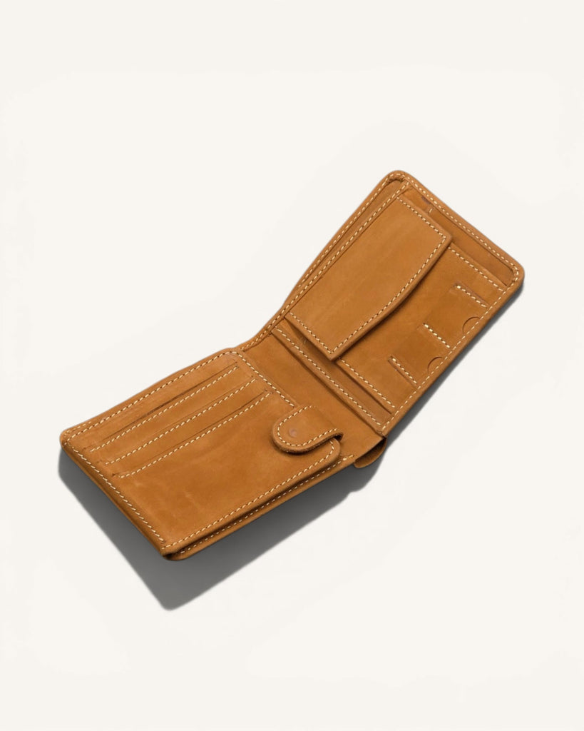 Genuine Leather Wallet (W-bcp Camel)