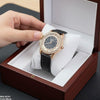 Round Rhinestone Dial Women's Watch